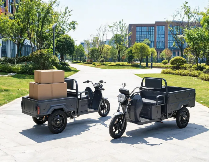 Adult tricycle operating uses at a business site